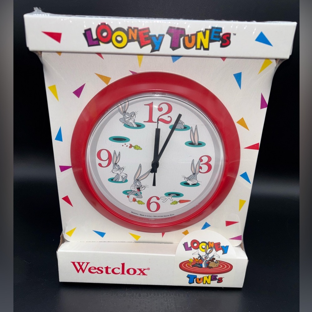 1994 Westclox Looney Tunes Bugs Bunny Wall Clock Sealed